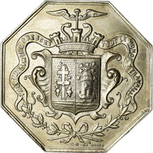 France, Token, Chambre de Commerce d'Elbeuf, 1862, MS(60-62), Silver
