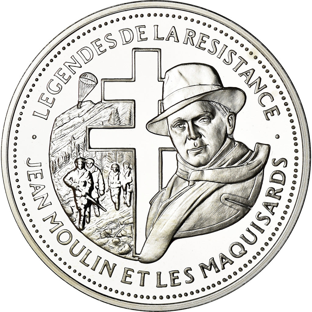 Frankreich, Medaille, Légende de la Résistance, Jean Moulin et les Maquisards