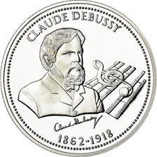 France, Medal, Musique, Claude Debussy, MS(65-70), Silver