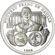 Frankrijk, Medaille, Nouveau Franc De Gaulle, Politics, Society, War, FDC