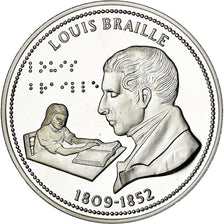 France, Medal, Louis Braille, Politics, Society, War, MS(65-70), Silver