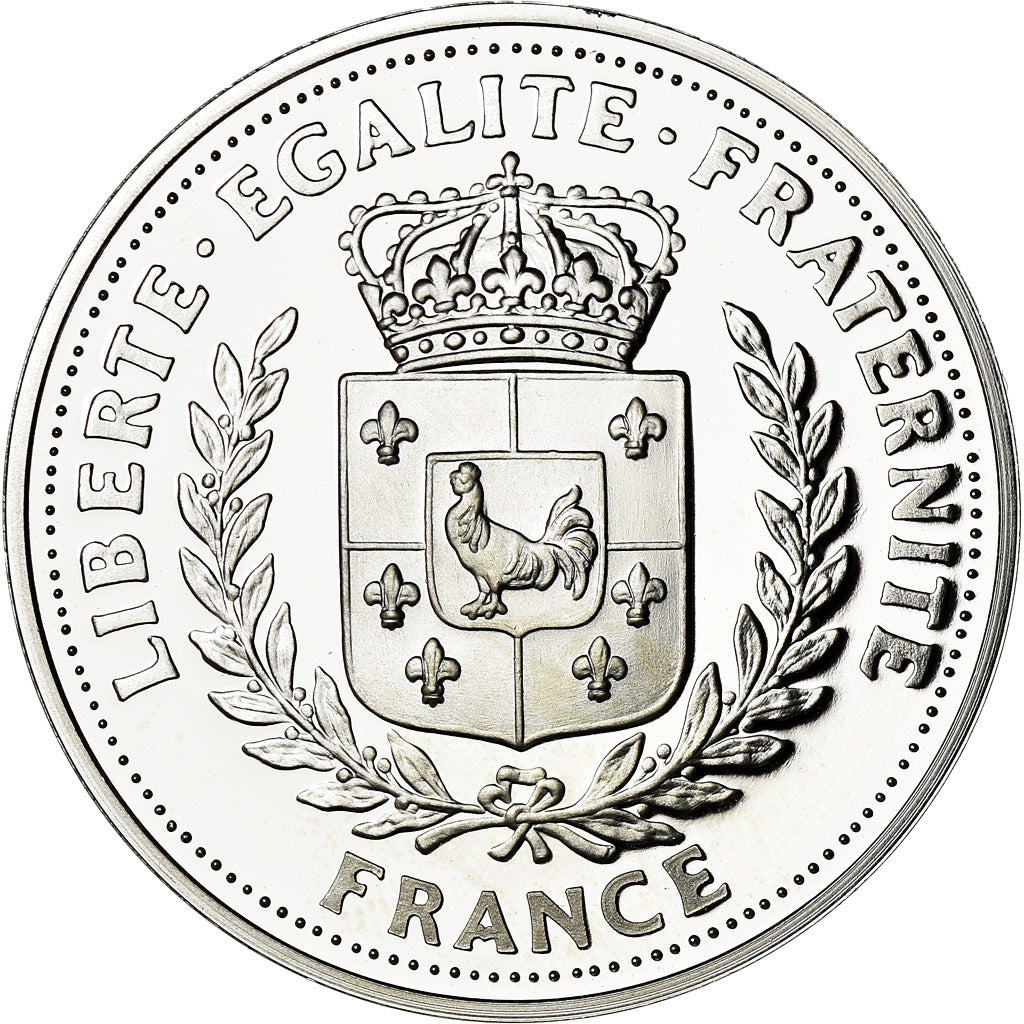 Frankrijk, Medaille, De Gaulle, La Reconstruction de la France, FDC, Zilver