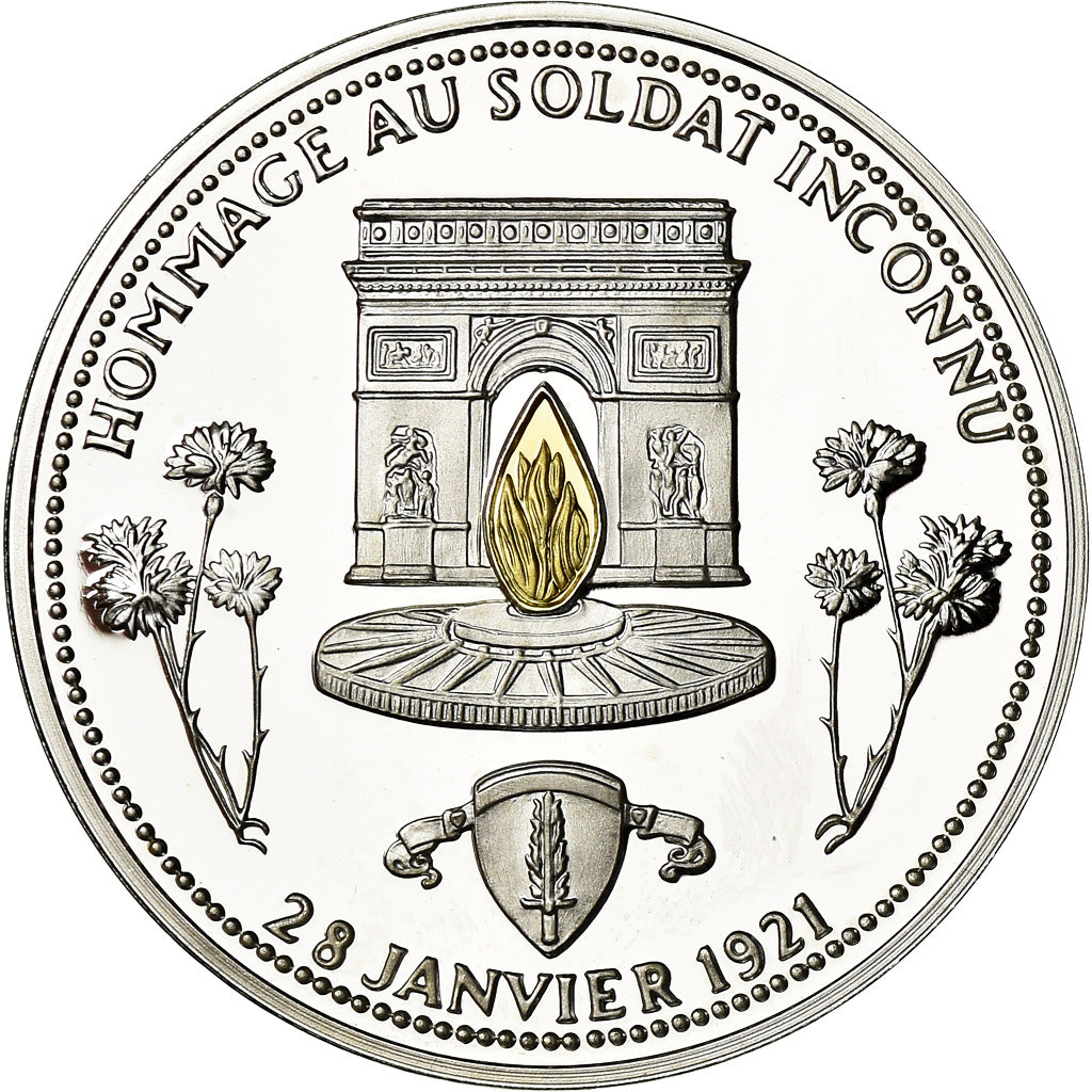 France, Médaille, Hommage au soldat inconnu, Politics, Society, War, FDC