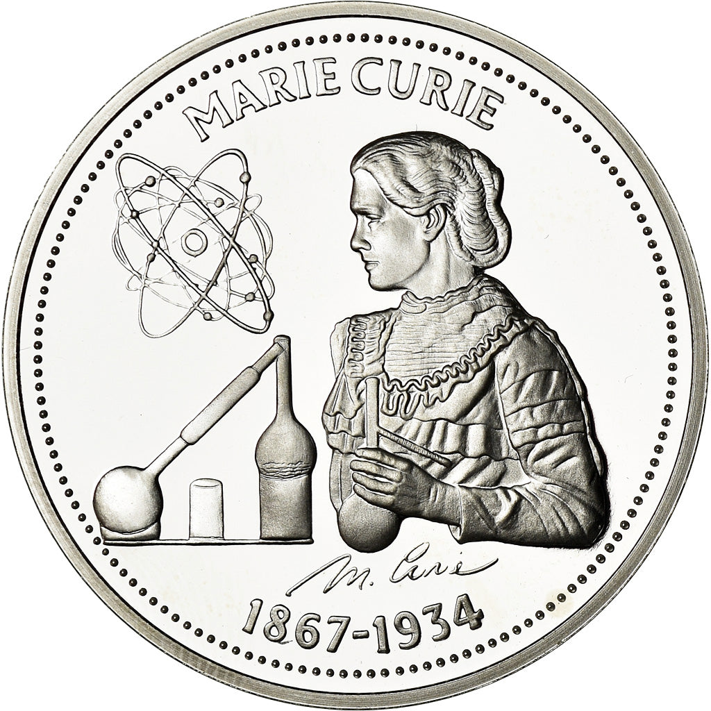 France, Medal, Marie Curie, Sciences & Technologies, MS(65-70), Silver