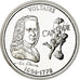 Frankreich, Medaille, Voltaire, History, STGL, Silber