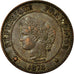 Monnaie, France, Cérès, 2 Centimes, 1878, Paris, TTB+, Bronze, Gadoury:105