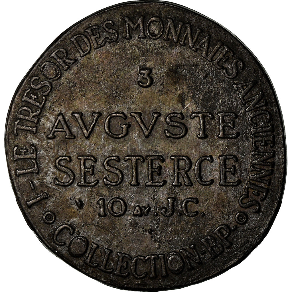 Francja, Token, Collection BP, Sesterce d'Auguste, MS(63), Miedź
