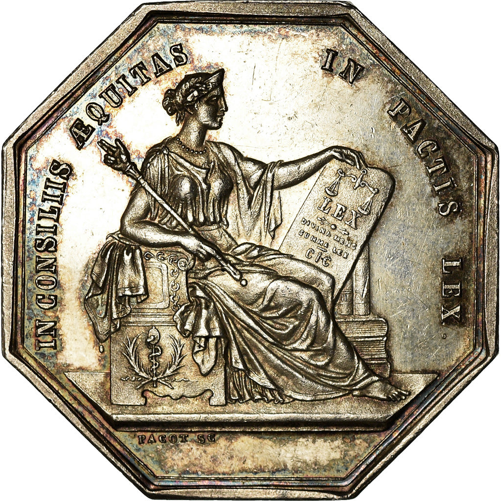 Frankrijk, Token, Notaires de l'Arrondissement d'Angers, Pacot, PR, Zilver