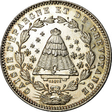 France, Token, Savings Bank, Caisse d'Épargne d'Angers, Caqué, MS(63), Silver