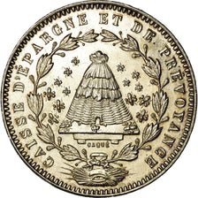 France, Token, Savings Bank, Caisse d'Épargne d'Angers, Caqué, MS(63), Silver