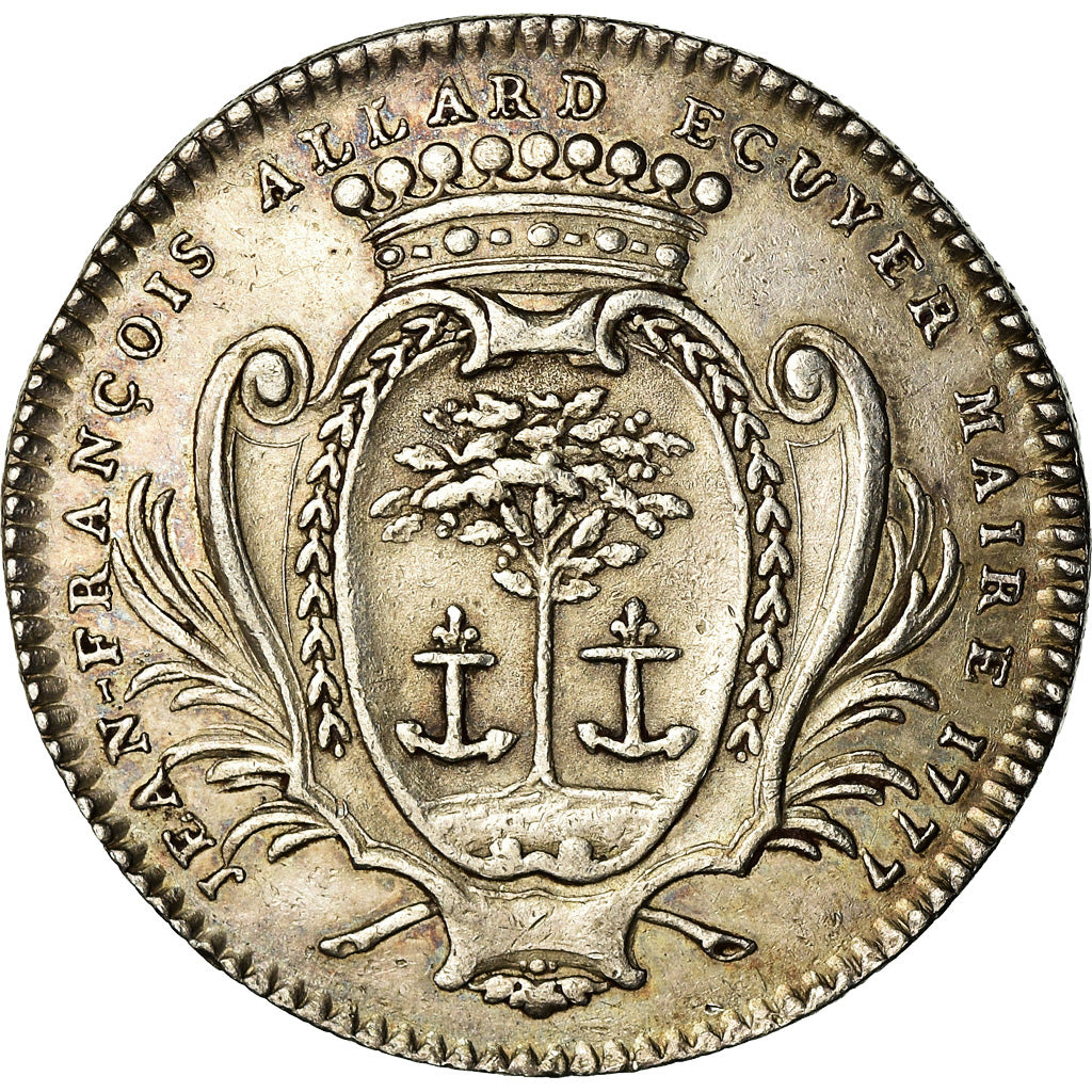 Frankreich, Token, Louis XVI, Anjou, Noblesse, Jean-François Allard, Maire