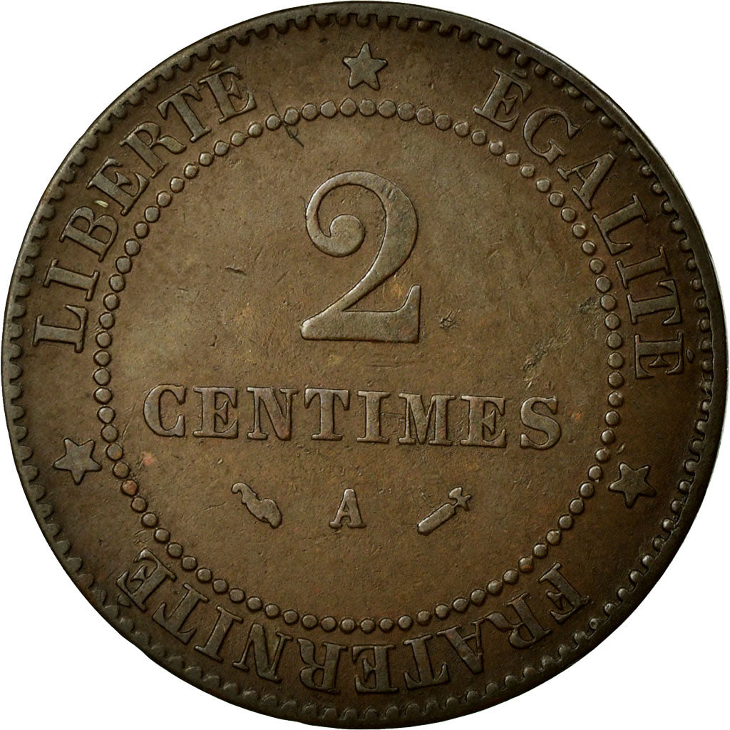 Coin, France, Cérès, 2 Centimes, 1884, Paris, EF(40-45), Bronze, Gadoury:105