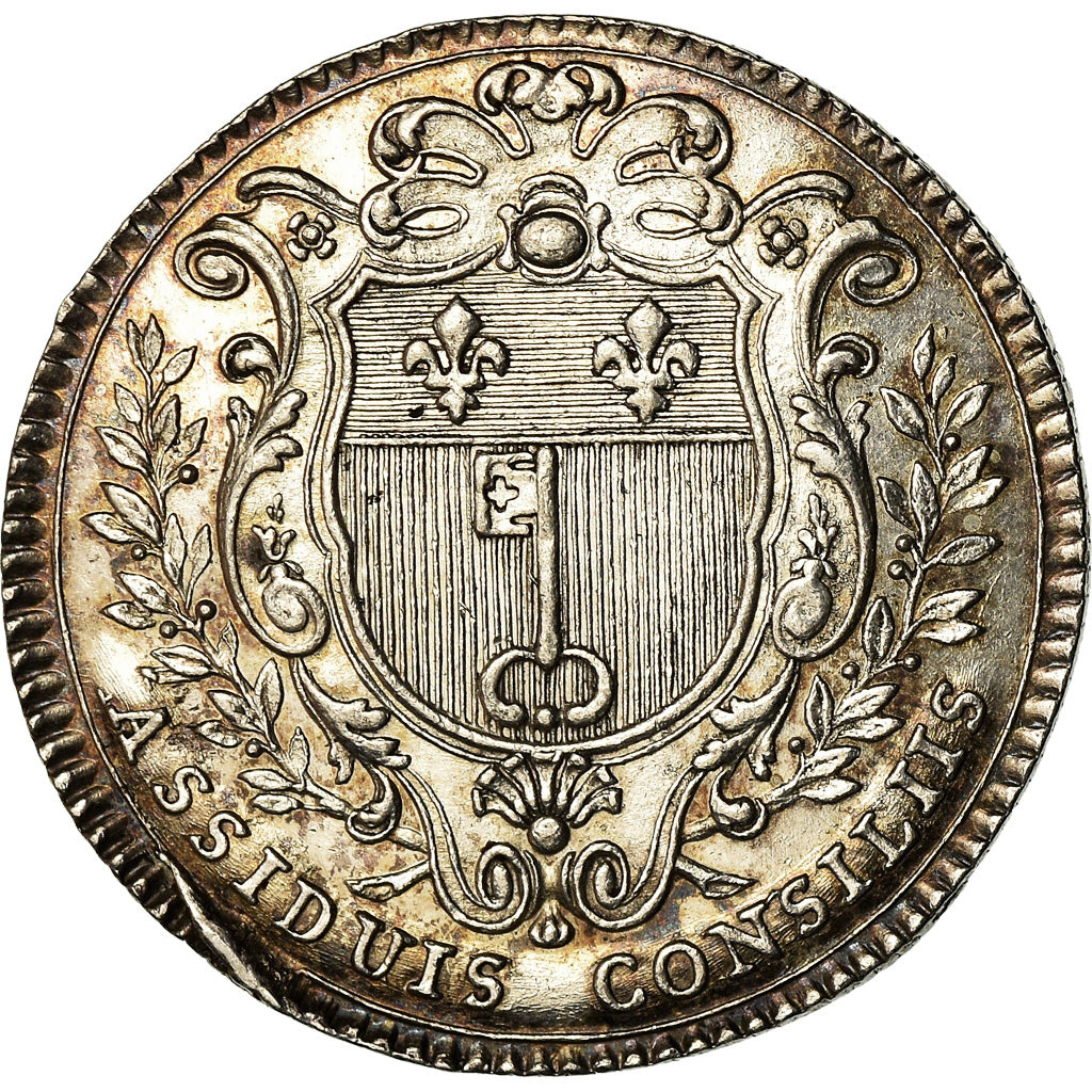 Francja, Token, Ludwik XV, Anjou, Noblesse, Ville d'Angers, ND (1753), Duvivier