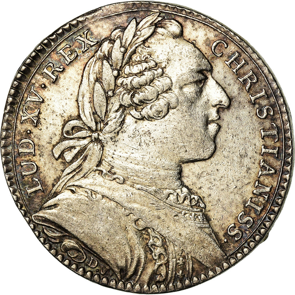 Francja, Token, Ludwik XV, Anjou, Noblesse, Ville d'Angers, ND (1753), Duvivier