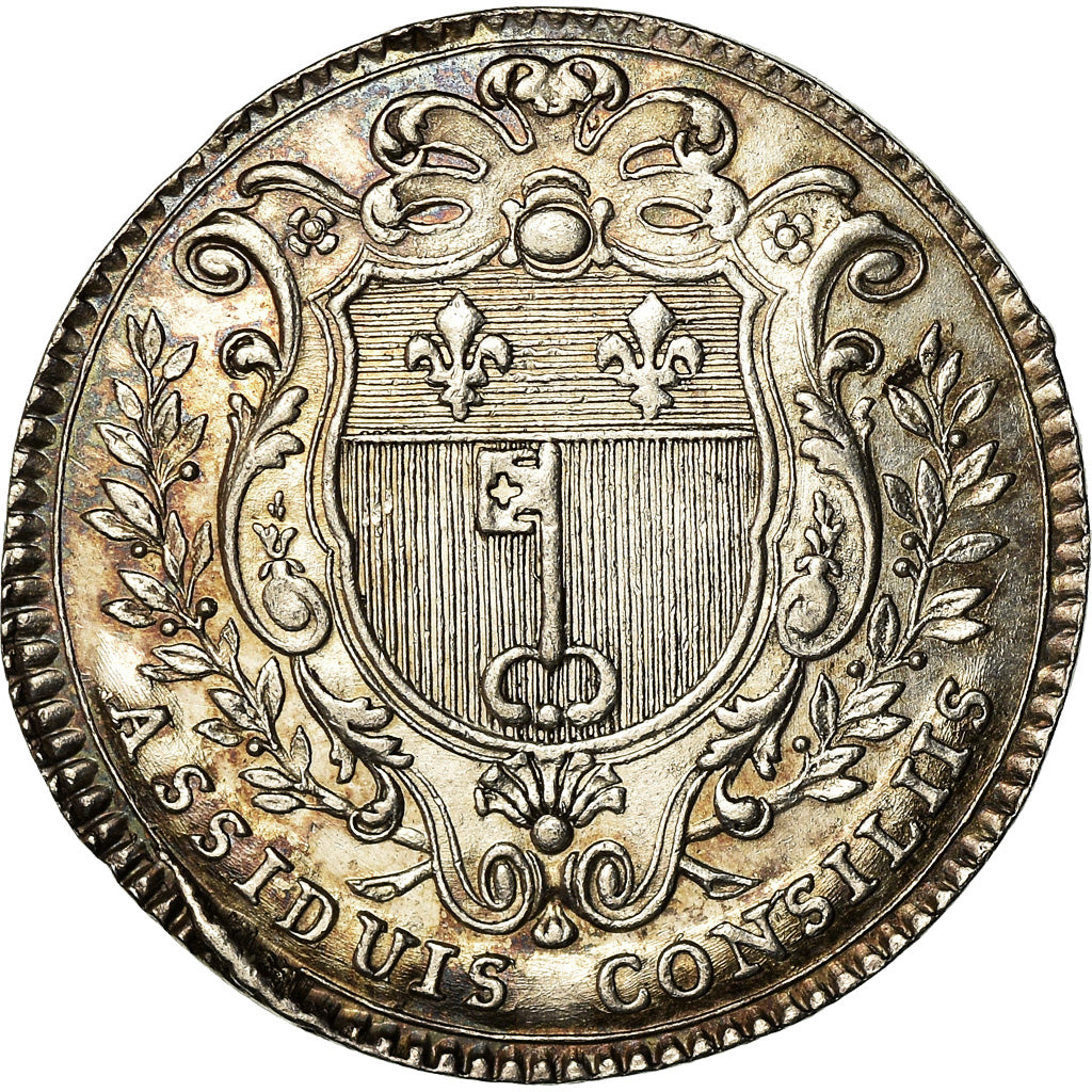 Francja, Token, Ludwik XV, Anjou, Noblesse, Ville d'Angers, ND (1753), Duvivier