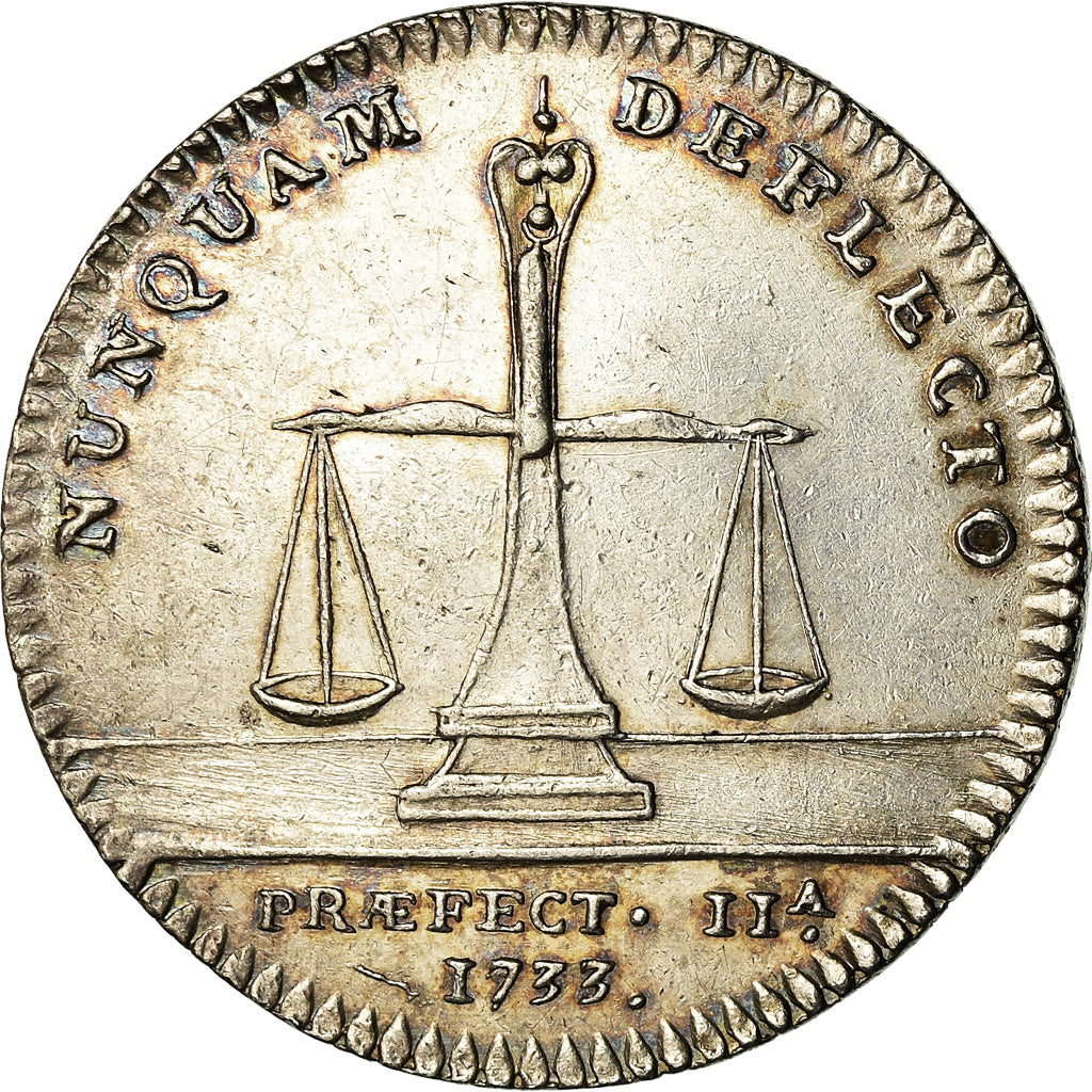 Francja, Token, Ludwik XV, Anjou, Noblesse, François Boucault, Maire