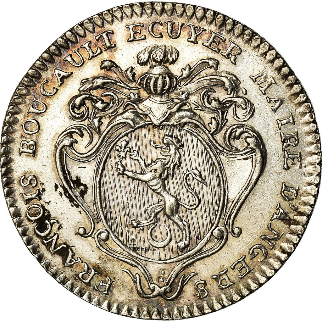 Frankrijk, Token, Louis XV, Anjou, Noblesse, François Boucault, Maire