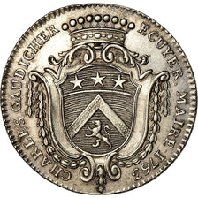 Francia, Token, Louis XV, Anjou, Noblesse, Charles Gaudicher, Maire d’Angers