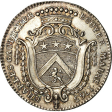 Francja, Token, Ludwik XV, Anjou, Noblesse, Charles Gaudicher, Maire d’Angers