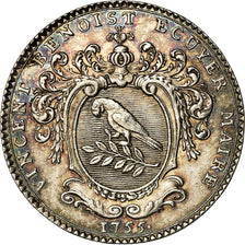 France, Jeton, Louis XV, Anjou, Noblesse, Vincent Benoist Ecuyer, Maire