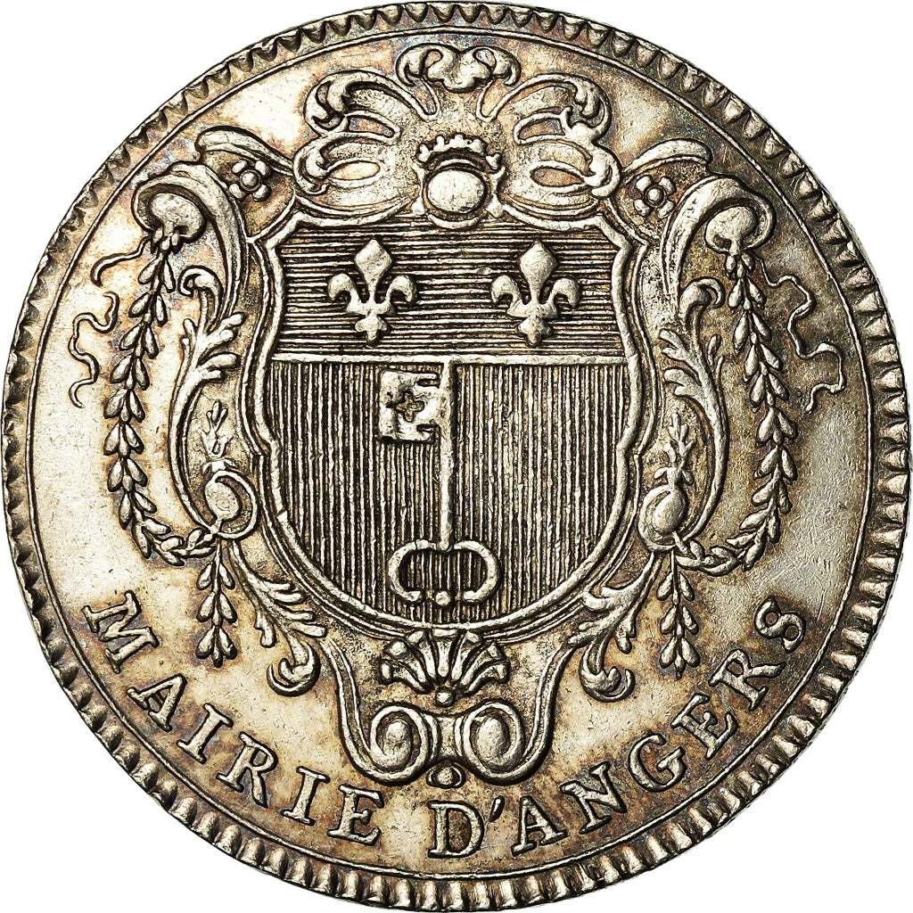 France, Jeton, Louis XV, Anjou, Noblesse, Vincent Benoist Ecuyer, Maire