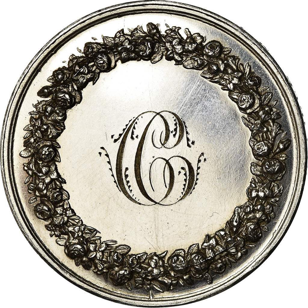 Francia, medalla, Noces, Mariage, Religion, 1842, Gayrard, SC, Plata