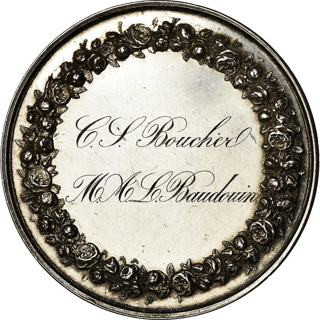 Francia, medaglia, Noces, Mariage, Religion, 1859, Petit, SPL, Argento