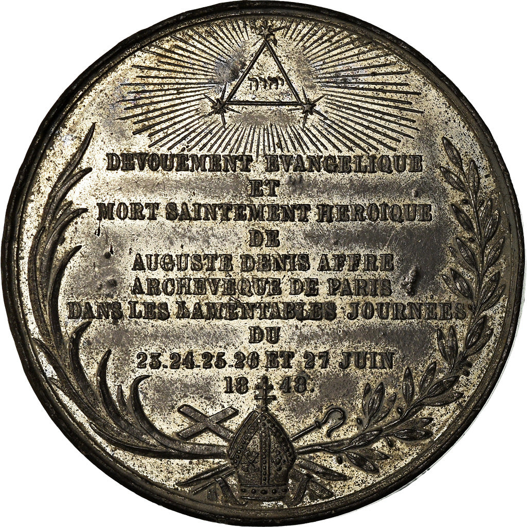 France, Medal, Deuxième République, Mort d'Augustin Denis Affre, History
