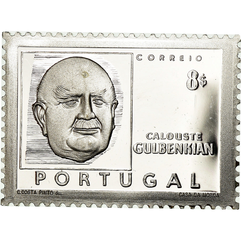 Portugal, Medal, Timbre, Calouste Gulbenkian, 1965, MS(64), Silver