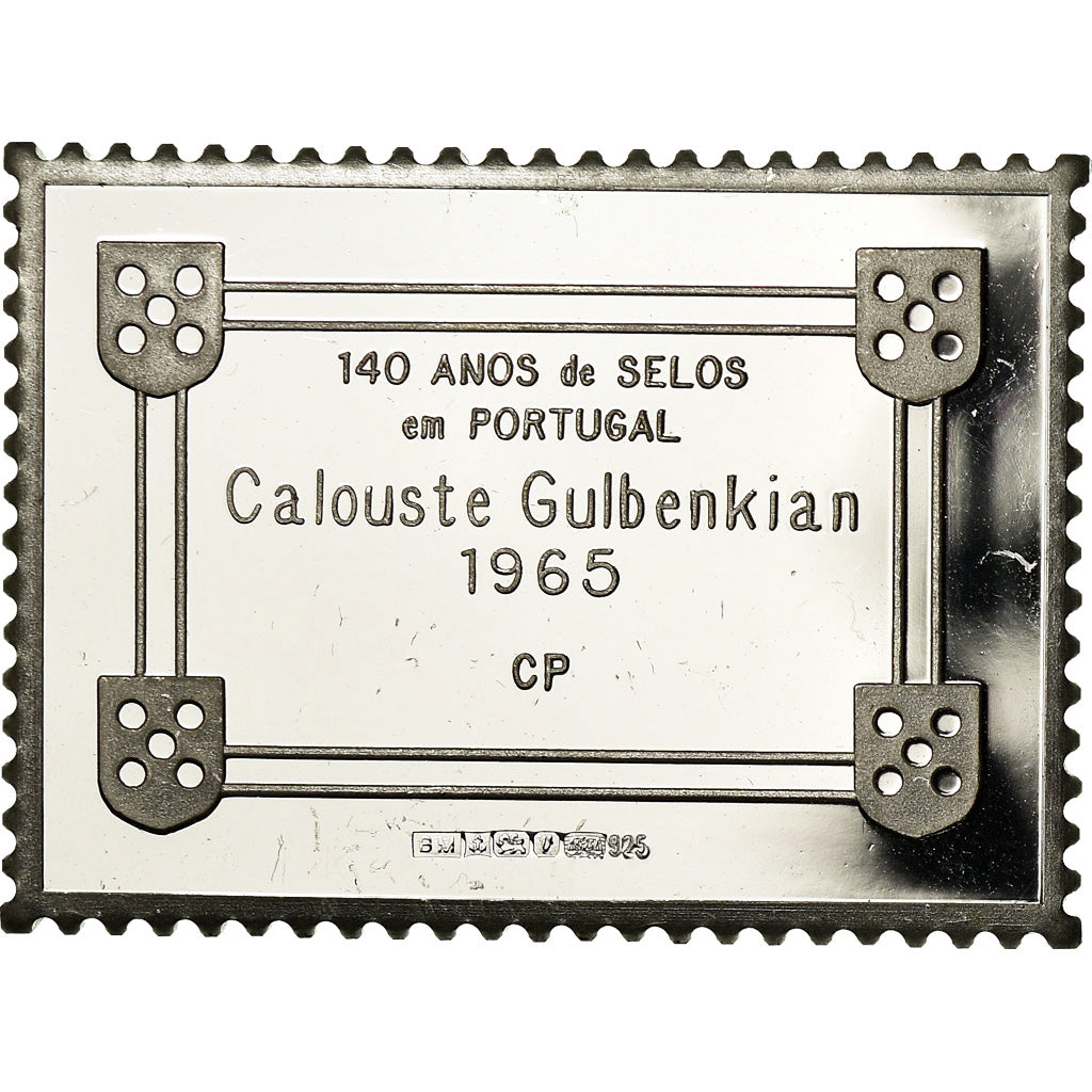 Portugal, Medal, Timbre, Calouste Gulbenkian, 1965, MS(64), Silver