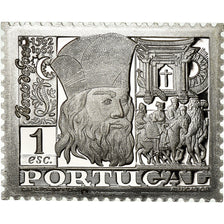 Portogallo, medaglia, Timbre, Bento de Goes, 1968, SPL+, Argento