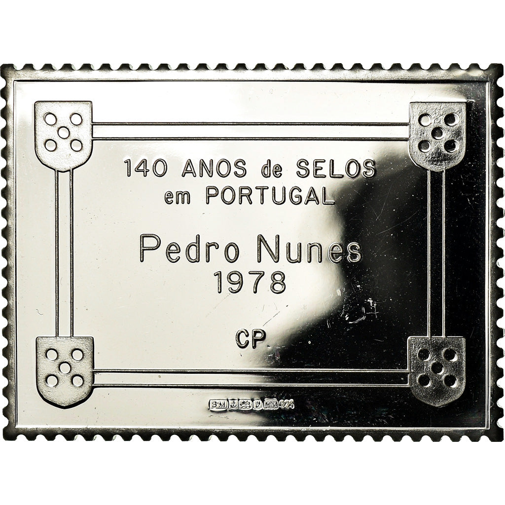 Portugal, Medal, Timbre, Pedro Nunes, 1978, MS(64), Silver