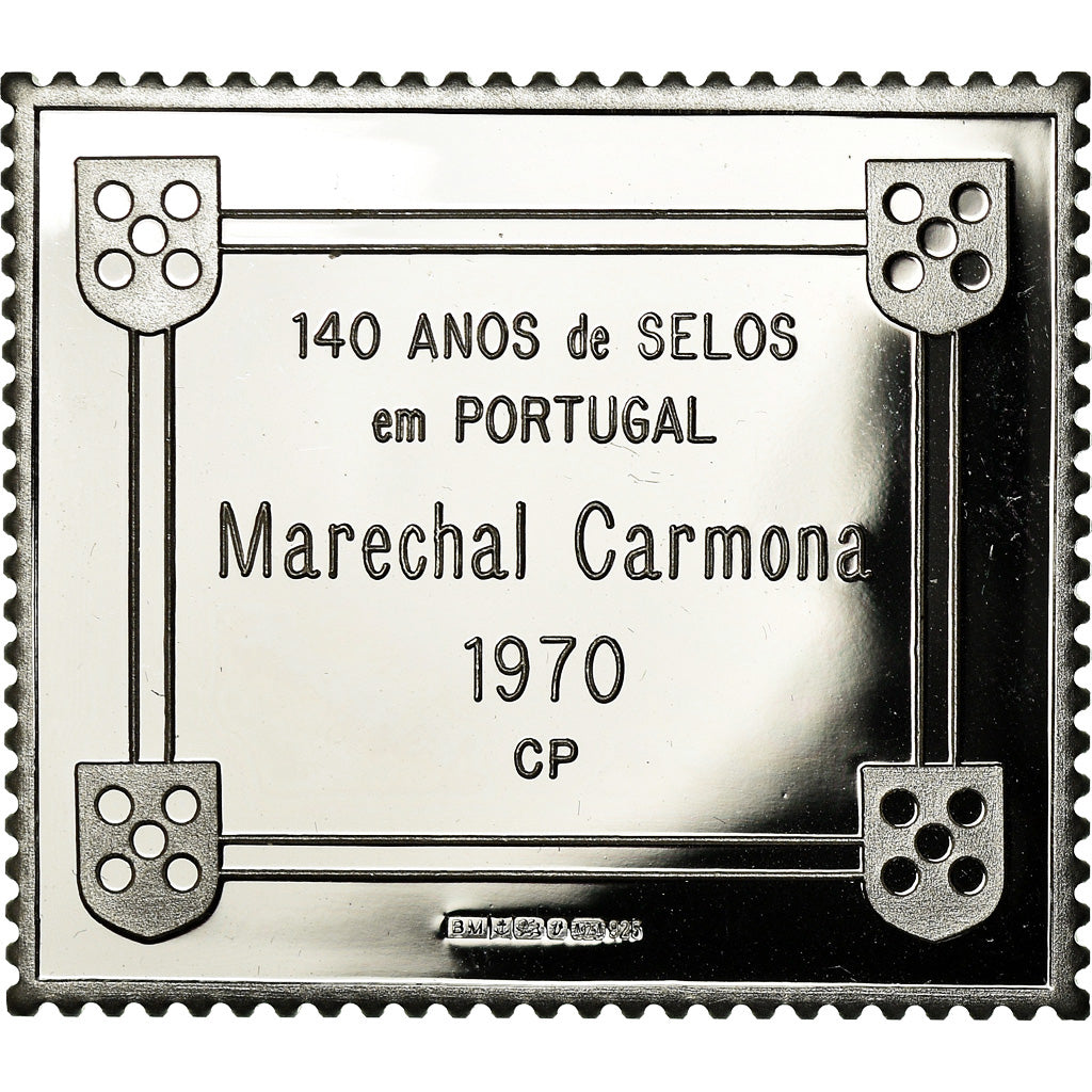 Portugal, Medaille, Timbre, Marechal Carmona, 1970, UNZ+, Silber