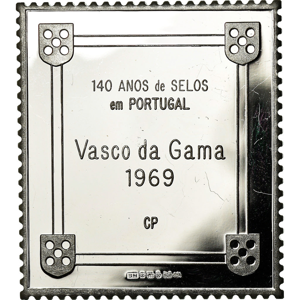 Portugal, Medal, Timbre, Vasco de Gama, Shipping, 1969, MS(64), Silver