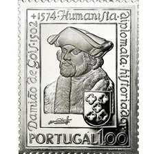 Portugal, Medal, Timbre, Damiao de Gois, History, 1974, MS(64), Silver