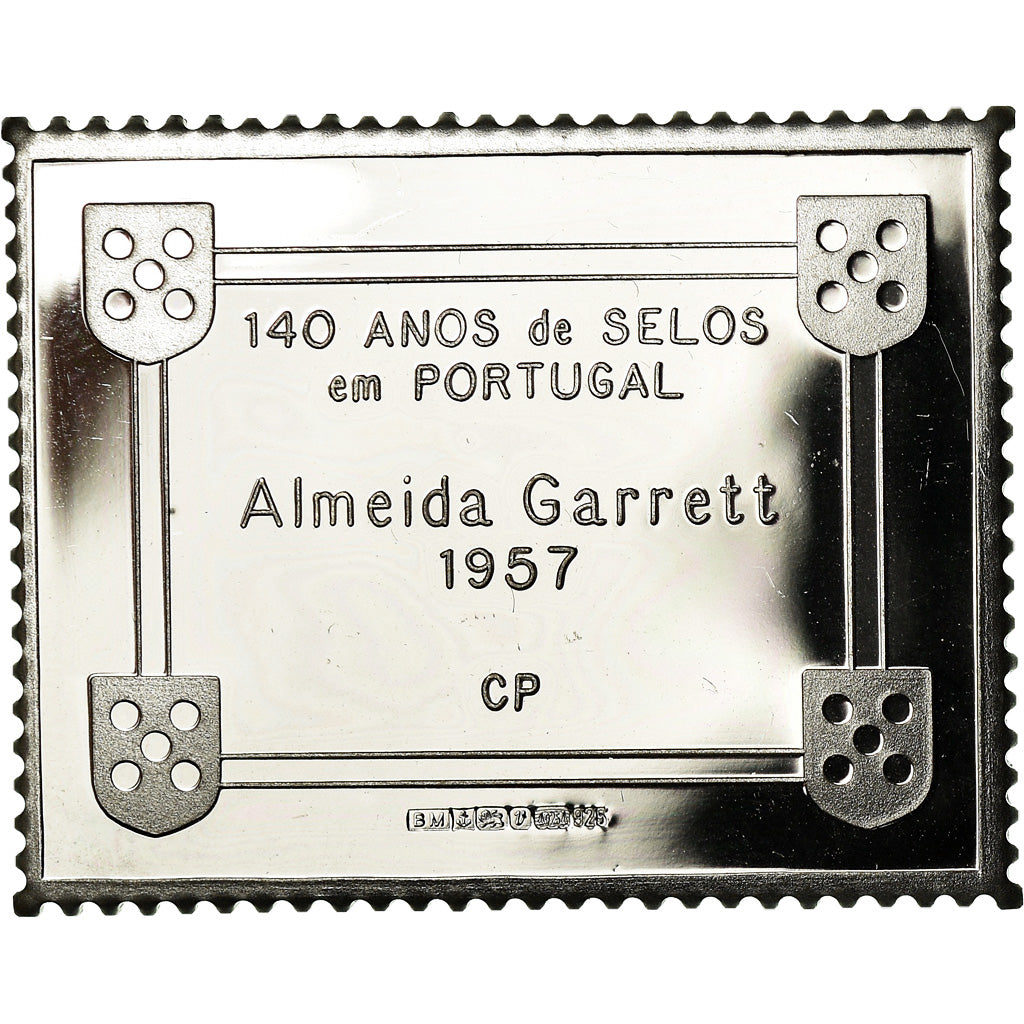 Portugal, Médaille, Timbre, Almeida garett, 1957, SPL+, Argent