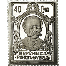 Portugal, Medal, Timbre, Camilo Castelo Branco, 1925, MS(64), Silver
