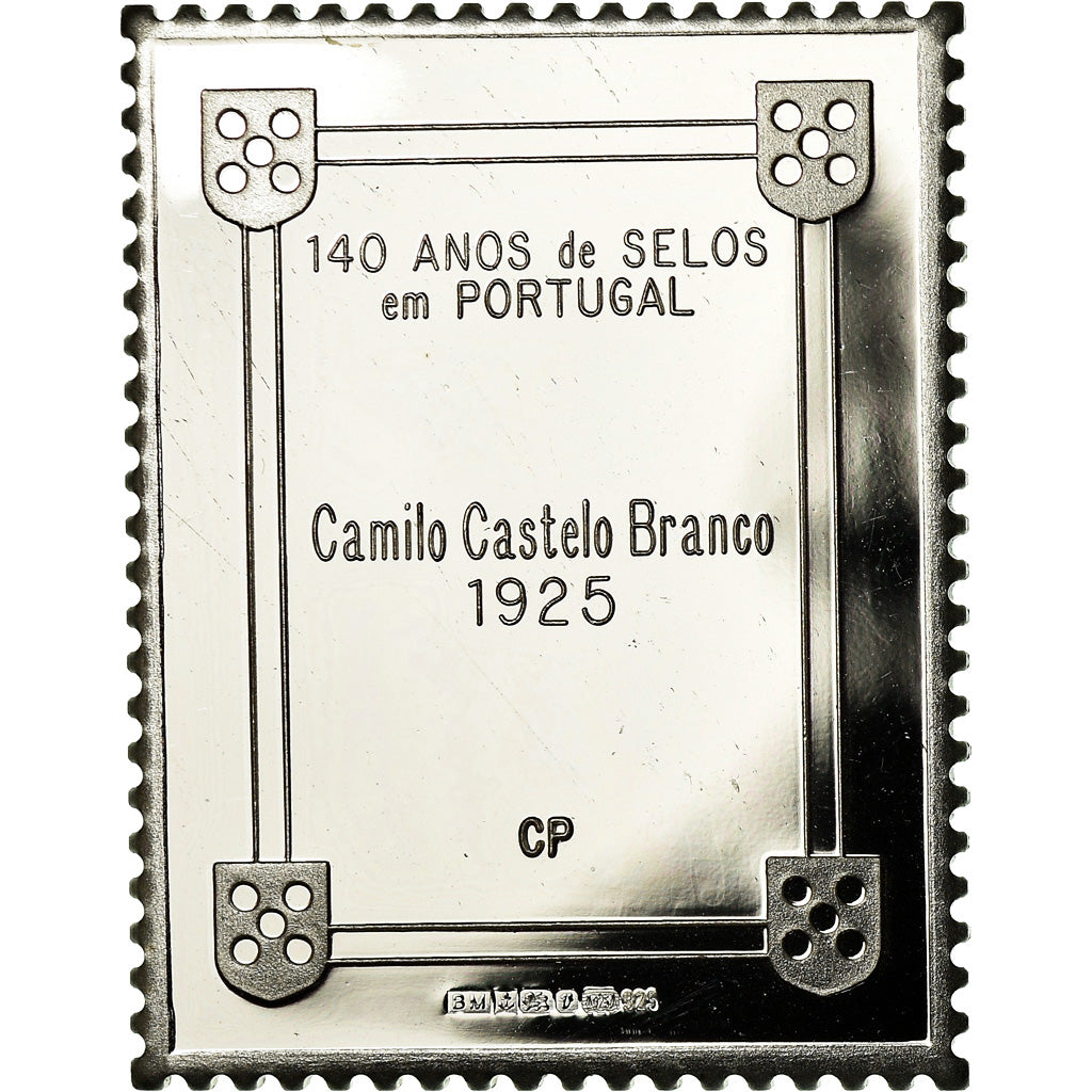 Portugal, Medal, Timbre, Camilo Castelo Branco, 1925, MS(64), Silver