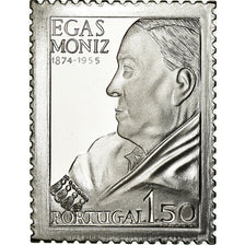 Portugal, Medal, Timbre, Professor Egas Moniz, Medicine, 1974, MS(64), Silver