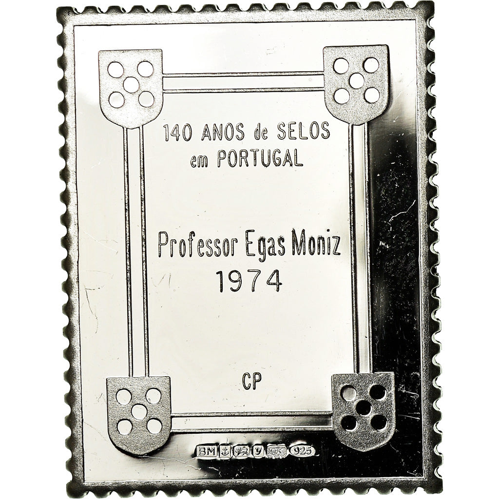 Portugal, Medal, Timbre, Professor Egas Moniz, Medicine, 1974, MS(64), Silver
