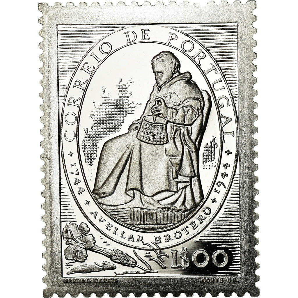 Portugal, Médaille, Timbre, Felix Avelar Brotero, 1944, SPL+, Argent