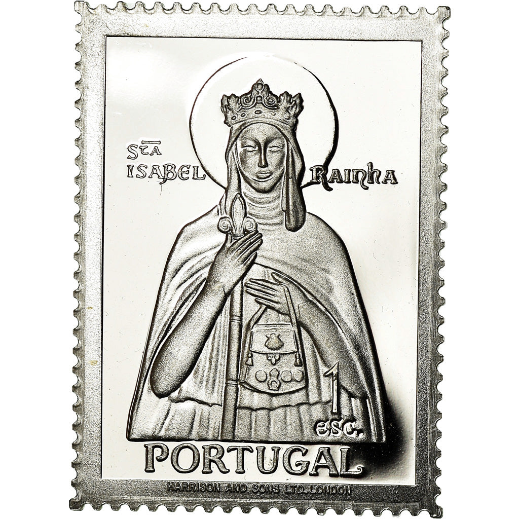 Portugal, Medal, Timbre, Rainha Santa Isabel, Religions & beliefs, 1958, MS(64)