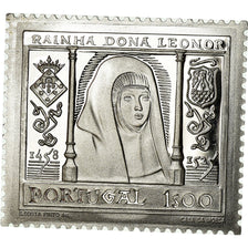 Portugal, Medal, Timbre, Rainha D.Leonor, History, 1958, MS(64), Silver