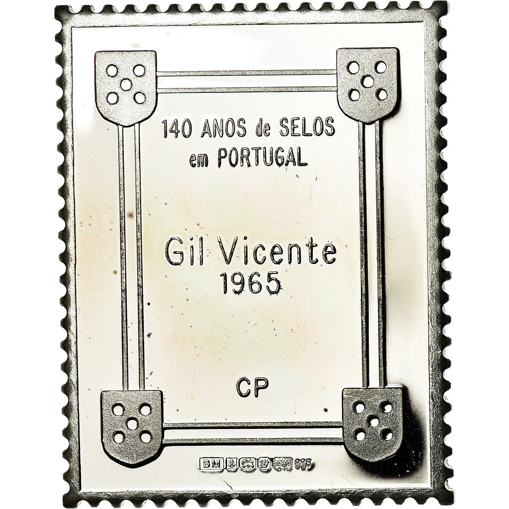 Portugal, Médaille, Timbre, Gil Vicente, History, 1965, SPL+, Argent