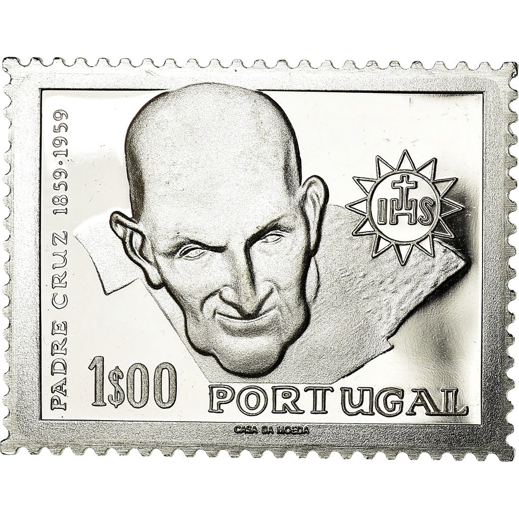 Portugal, Medal, Timbre, Padre Cruz, Religions & beliefs, 1960, MS(64), Silver