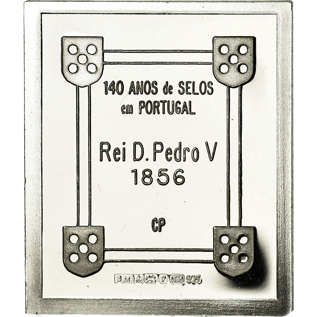 Portugal, Medal, Timbre, Rei D.Pedro V, MS(64), Silver