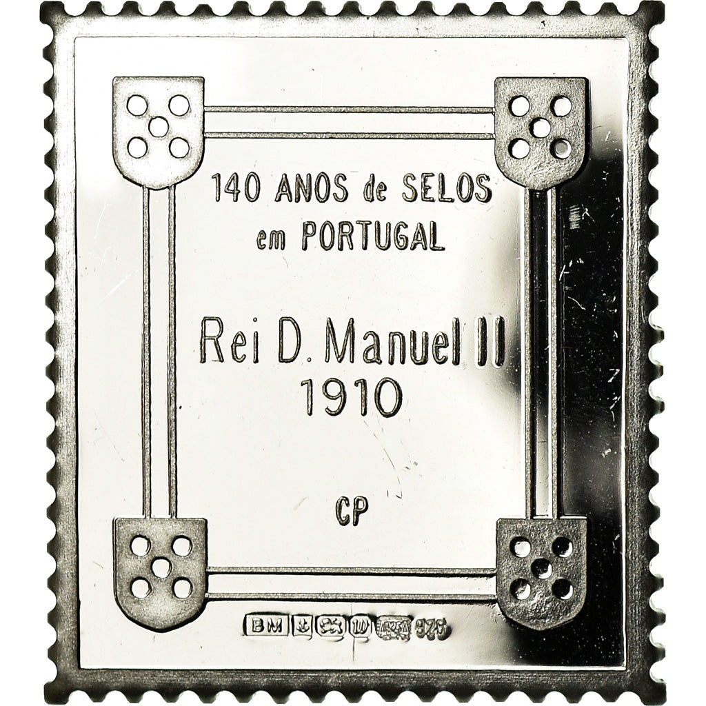 Portugal, Médaille, Timbre, Rei D.Manuel II, SPL+, Argent