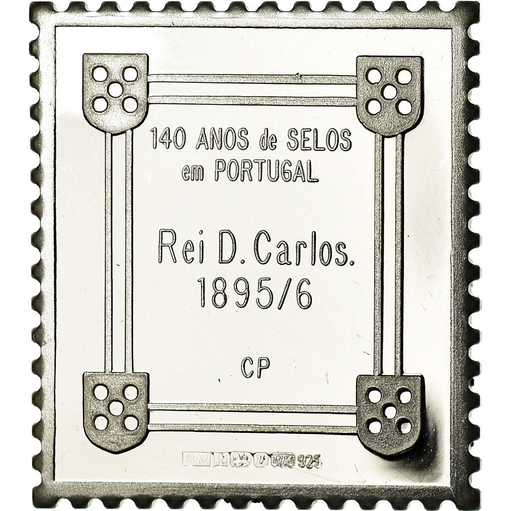 Portugal, Médaille, Timbre, Rei D.Carlos, SPL+, Argent