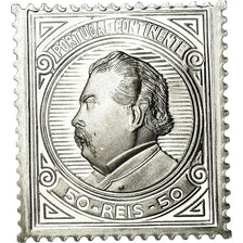 Portugal, Médaille, Timbre, Rei D.Luis, SPL+, Argent