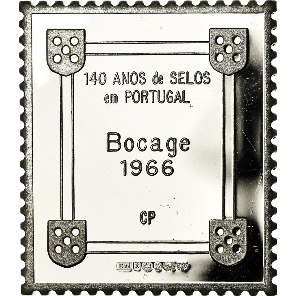 Portugal, Médaille, Timbre, Bocage, 1966, SPL+, Argent